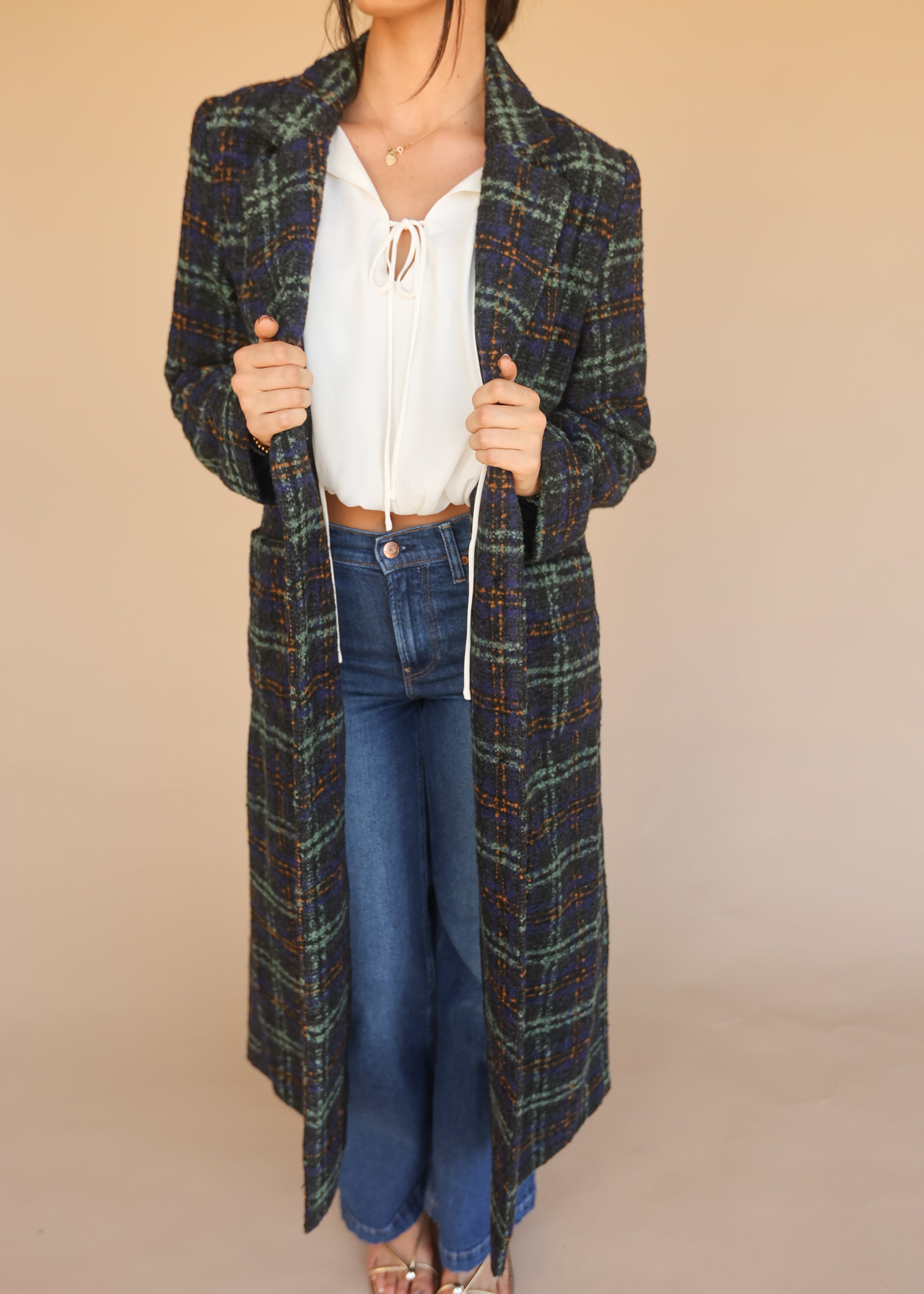 Highland Plaid Coat