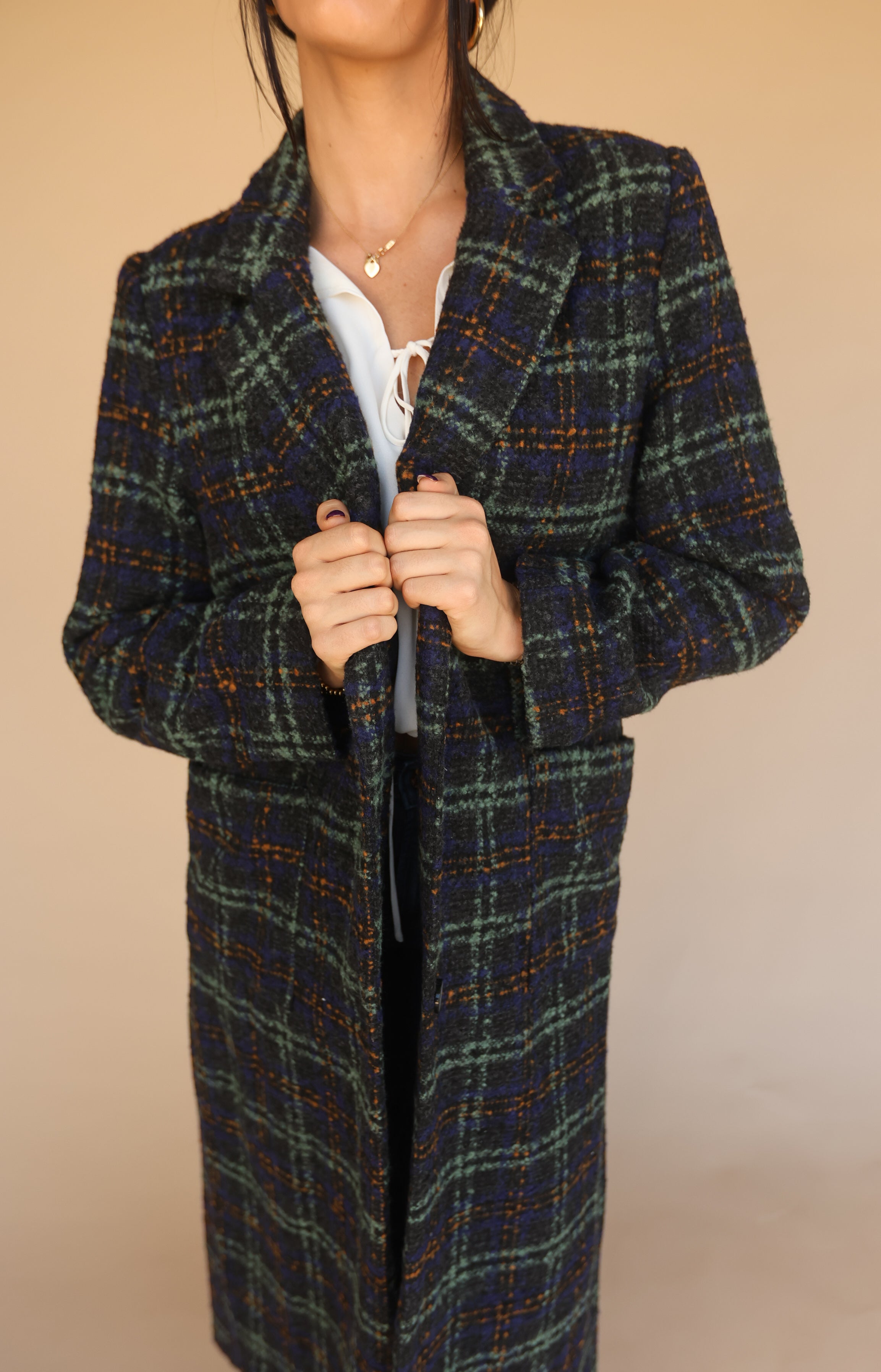 Highland Plaid Coat