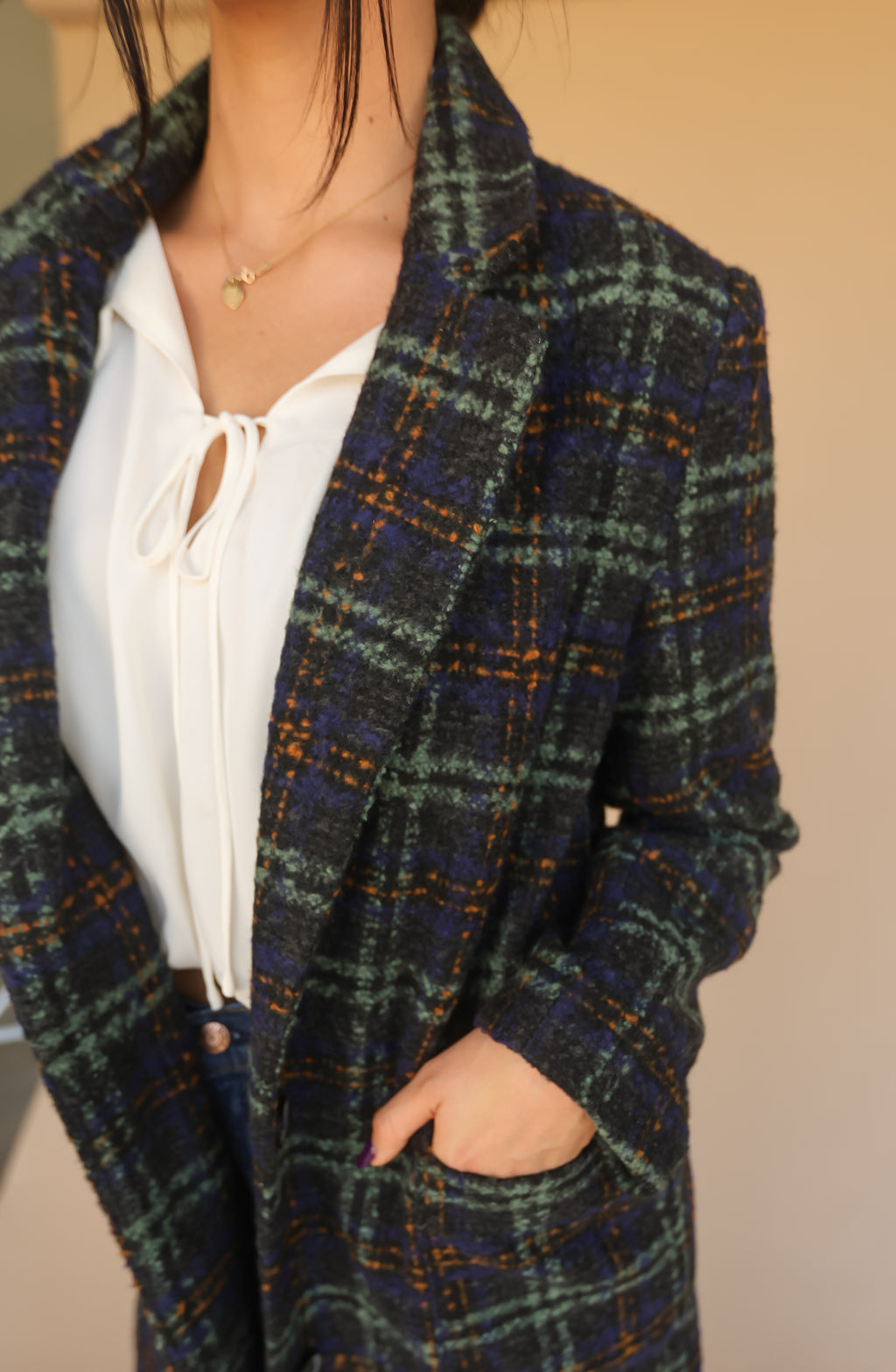 Highland Plaid Coat