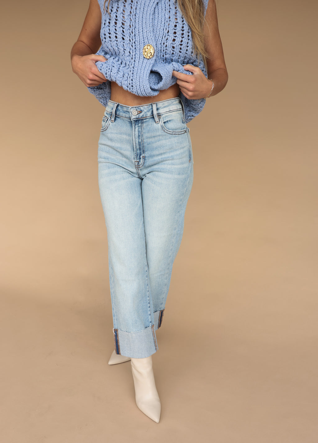 Cropped Strait Denim