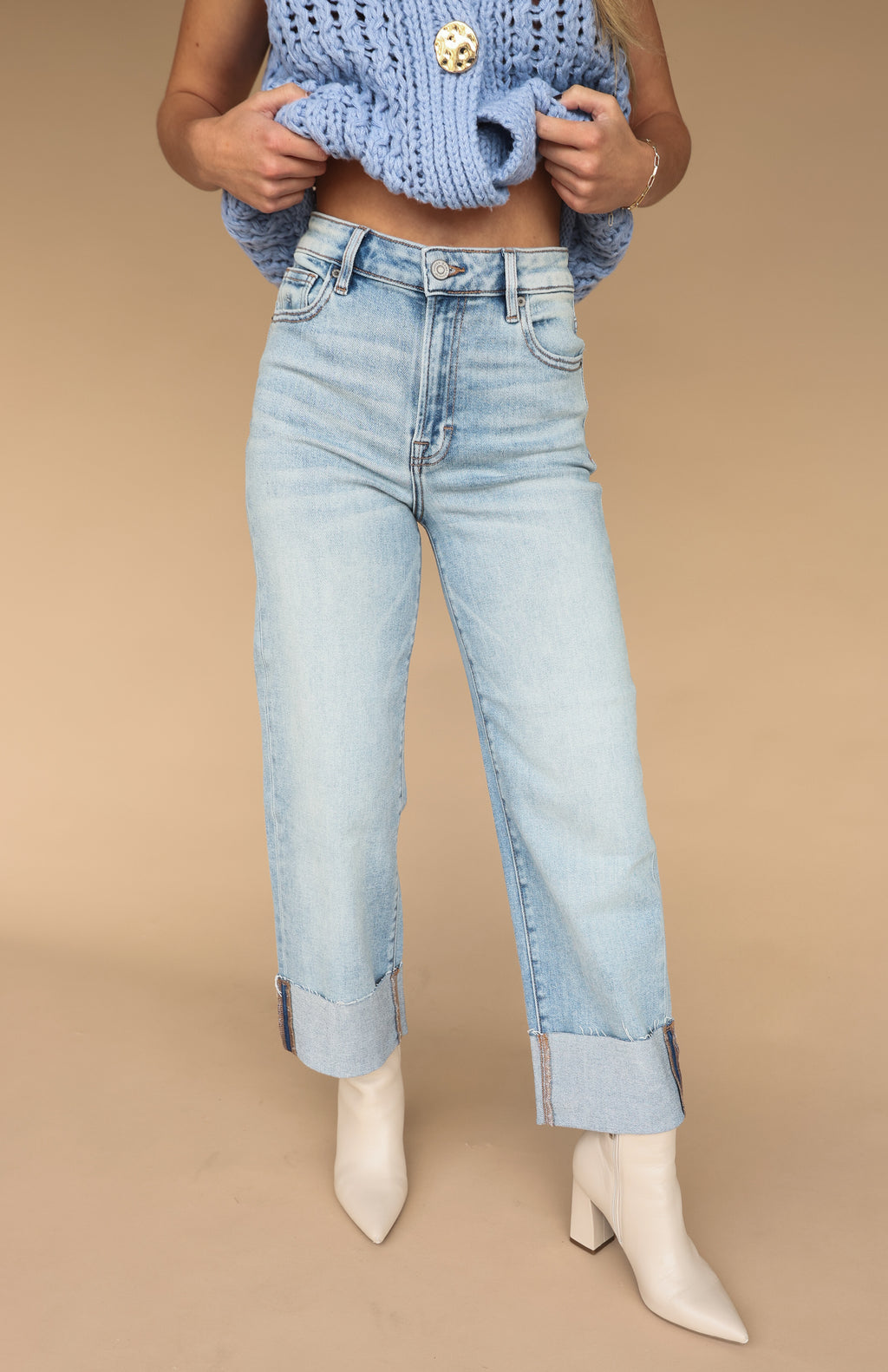 Cropped Strait Denim