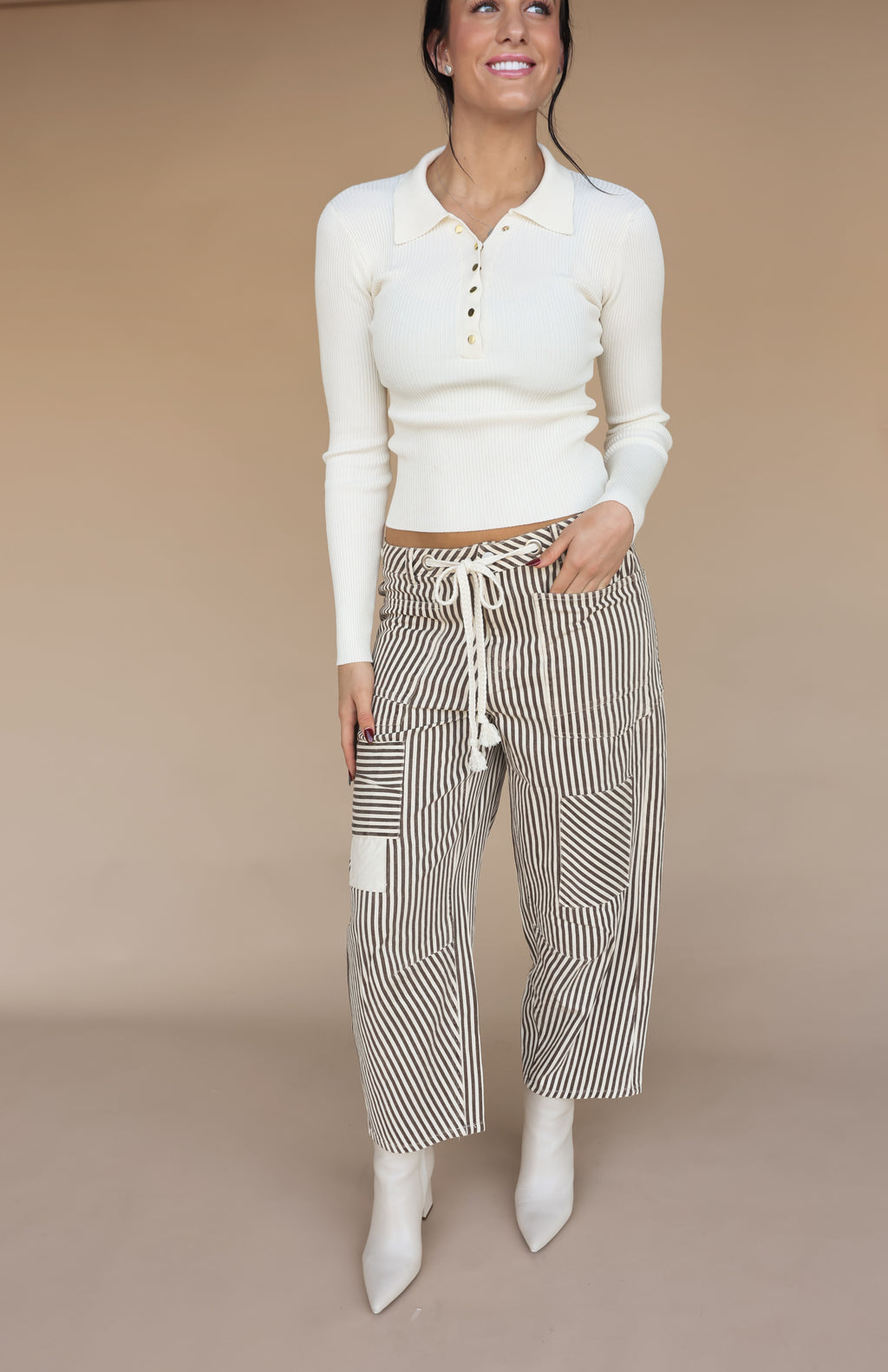 Striped Drawstring Pant