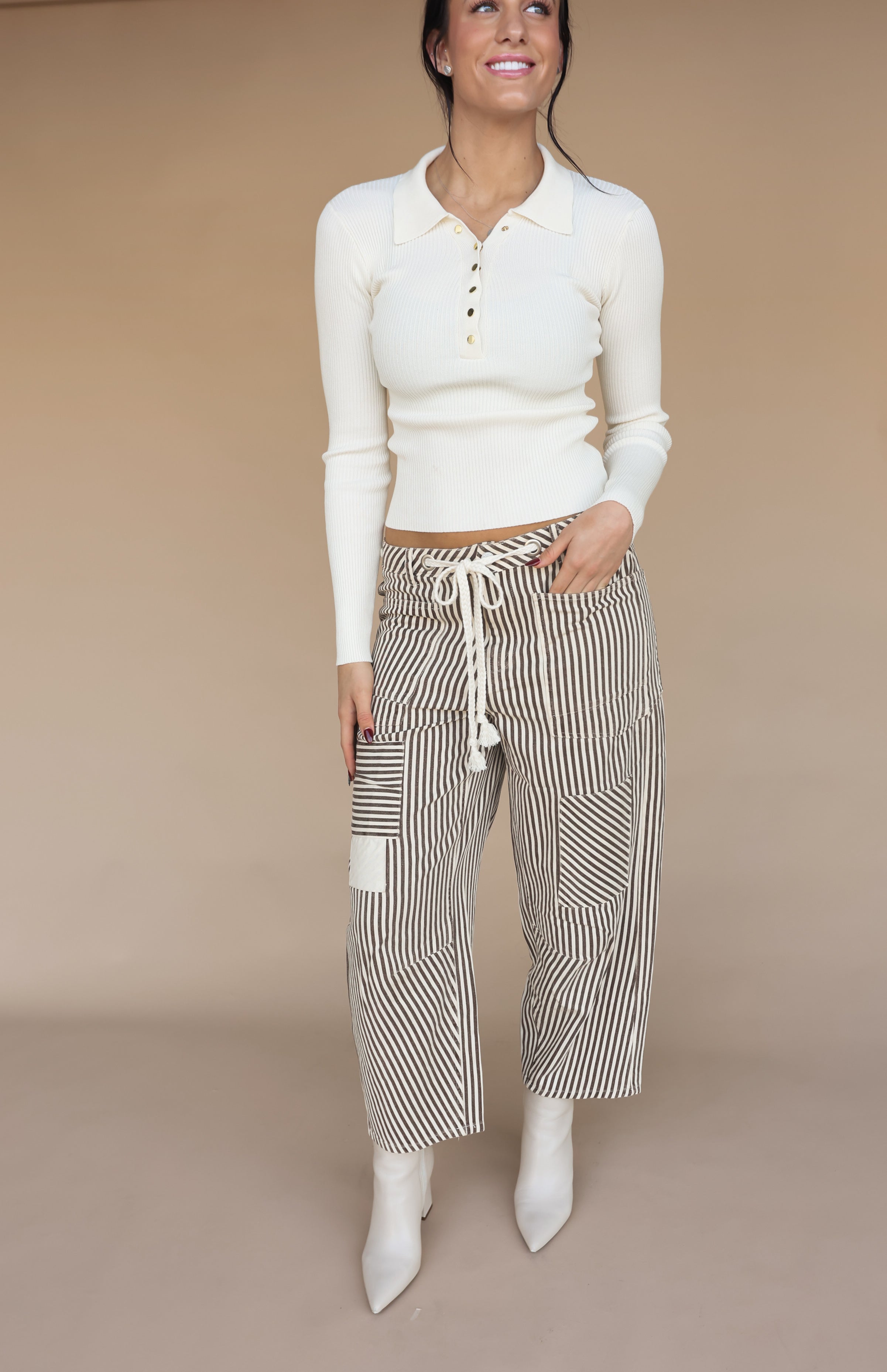 Striped Drawstring Pant
