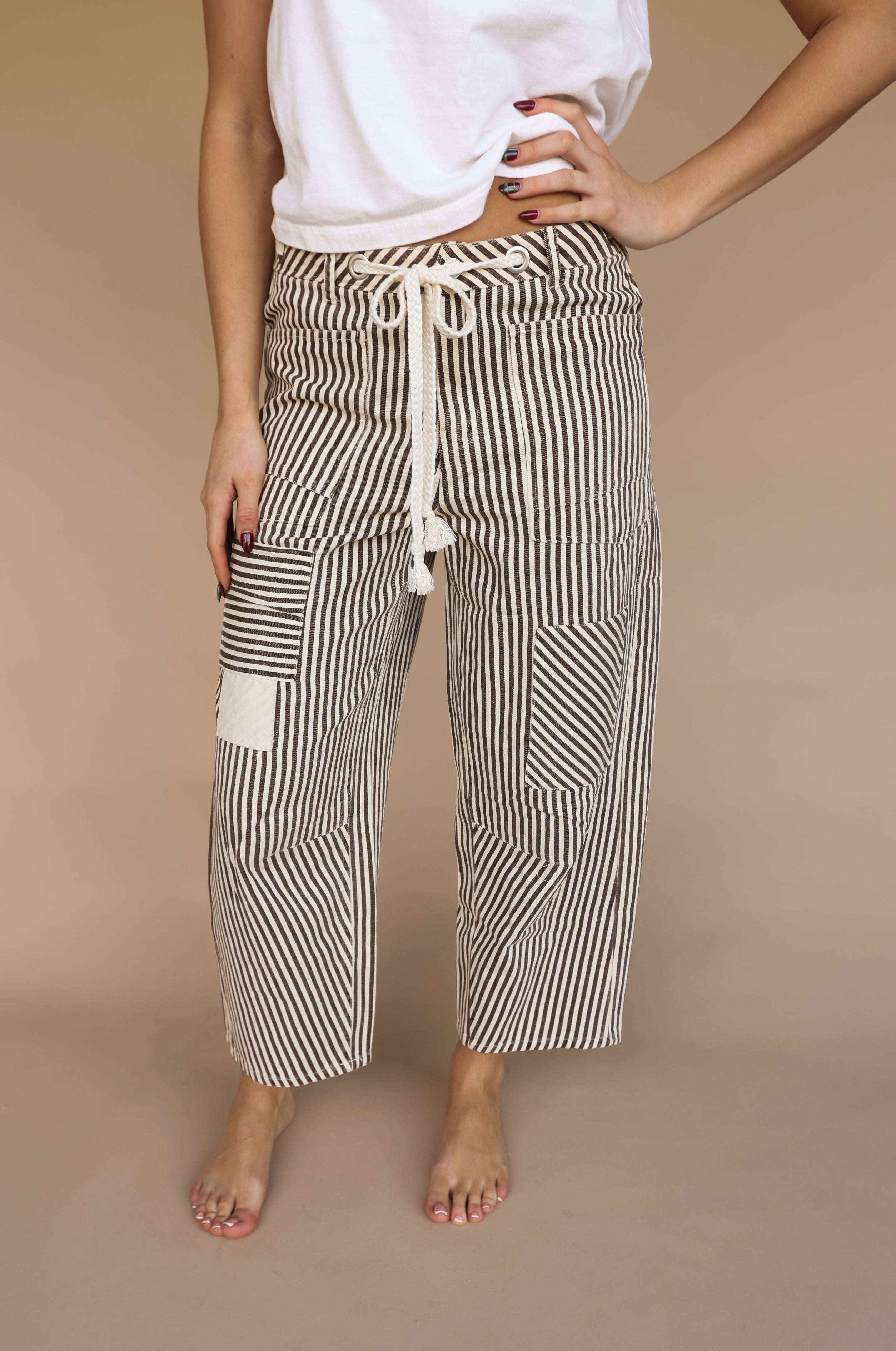 Striped Drawstring Pant