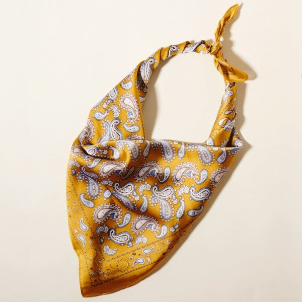 Yellow Paisley Scarf