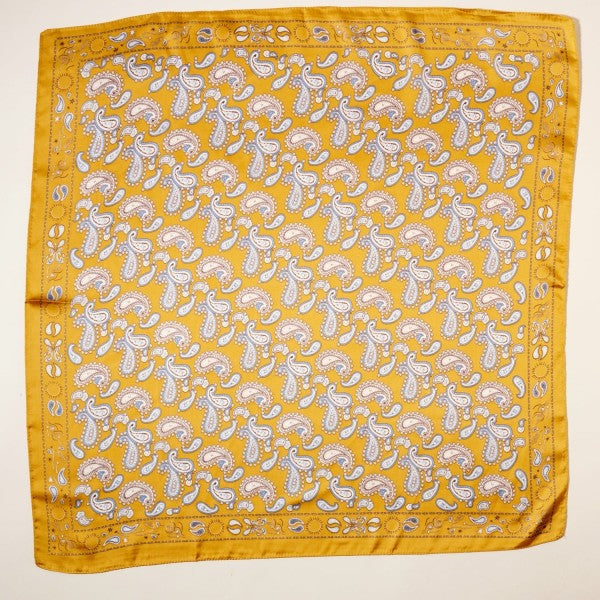 Yellow Paisley Scarf